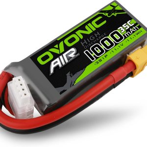 OVONIC 3S Lipo Batería 35C 1000mAh 11.1V Lipo Batería con conector XT60 para RC Avión Helicóptero Quadcopter FPV Racing Drone