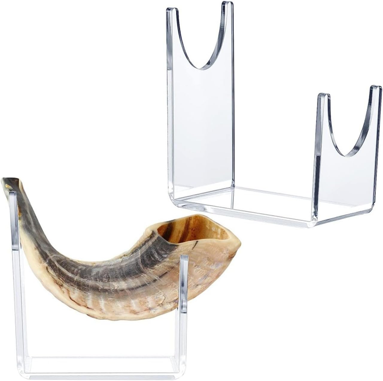 Soporte acrílico para Shofar Soporte de caballete soporte de oveja cuerno espadas soporte de exhibición de estante decoración Shofar soporte soporte