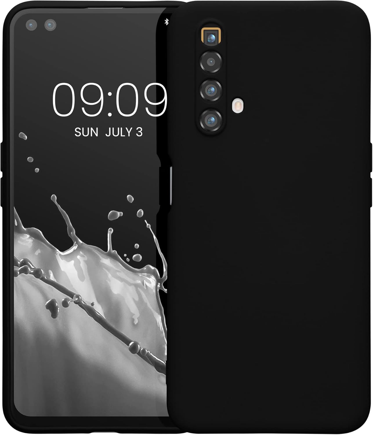 kwmobile Funda compatible con Realme X3 SuperZoom  X50 5G – Funda protectora delgada de TPU con acabado mate suave – Negro mate