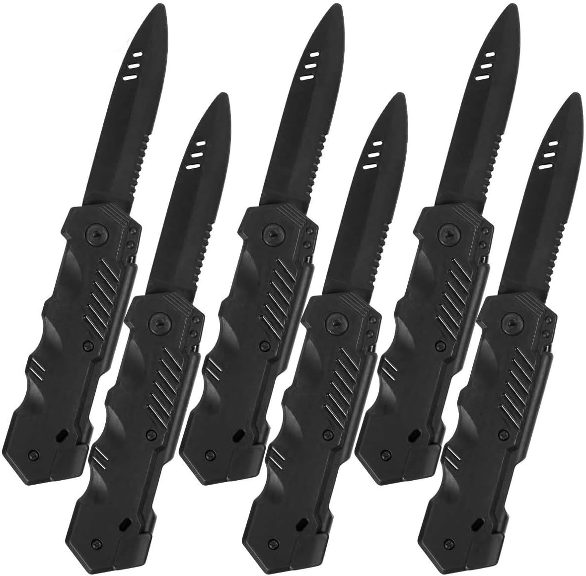 6 cuchillos falsos  Truco de plástico de utilería de Halloween desaparece plástico falso