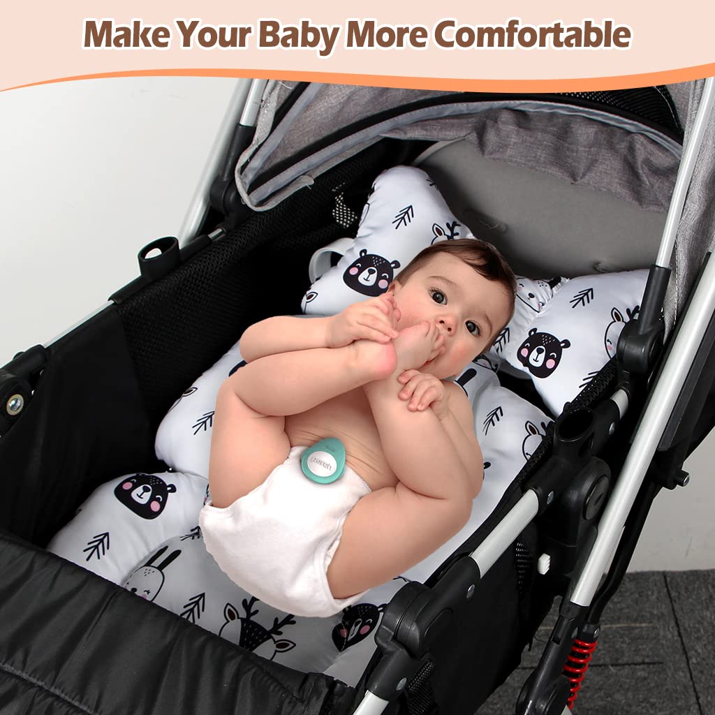 KAKIBLIN – Cojín de asiento de automóvil para niños pequeños, cojín de apoyo para la cabeza y el cuerpo, cojín de apoyo para el cuello del asiento
