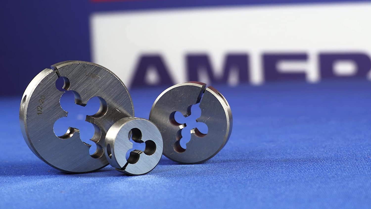 Troquel cilíndrico para roscar, ajustable, de Drill America DWT, de acero rápido (#0-80, 2-12 pulgadas, M1-M52, mano derecha e izquierda, diámetro