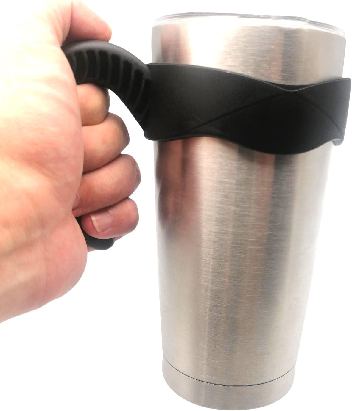 Mango de vaso de 20 onzas, antideslizante para tazas de viaje, para vasos aislados al vacío, adecuado para vasos Yeti Rambler, Trail, Sic, Ozark y