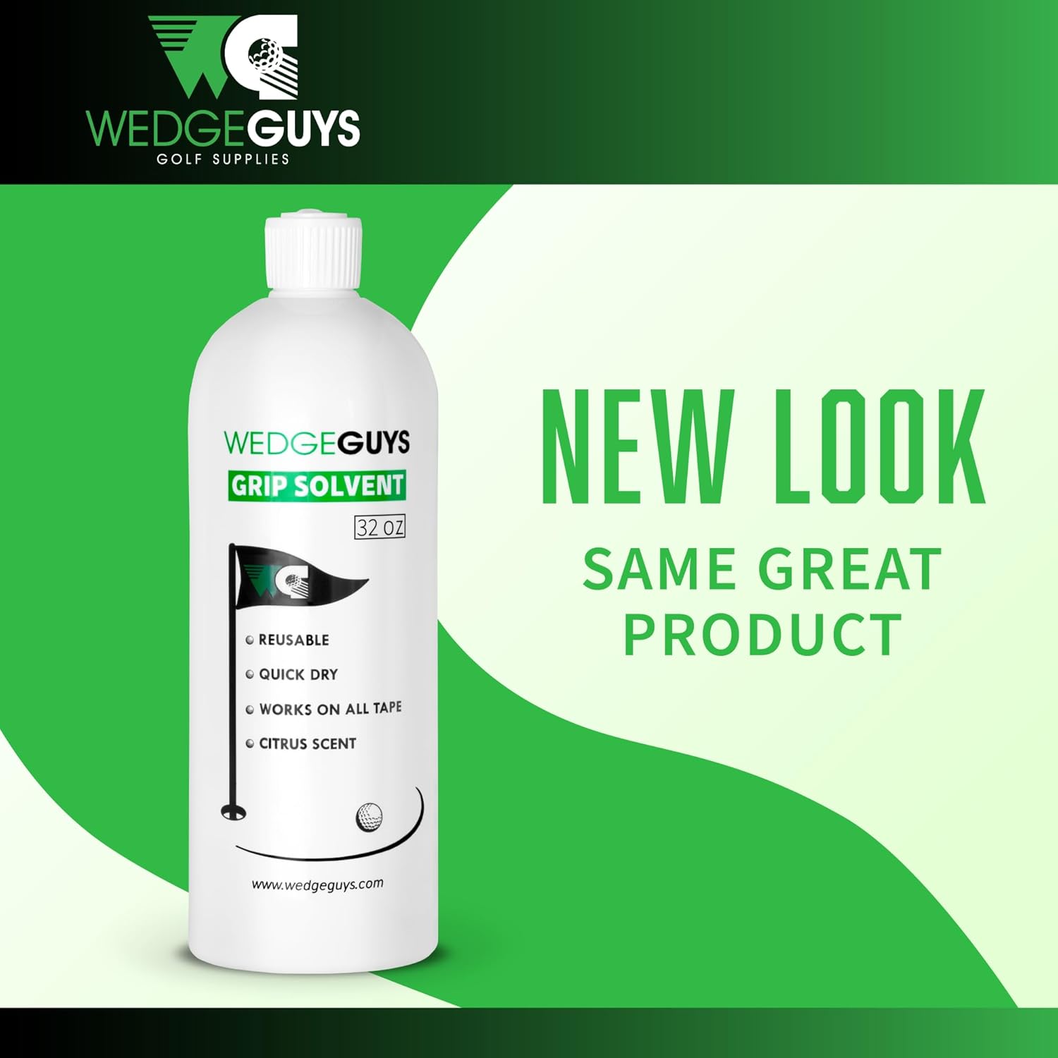 Wedge Guys Disolvente profesional de cinta de agarre de golf para regripping palos de golf  Solución solvente de agarre de golf para fácil