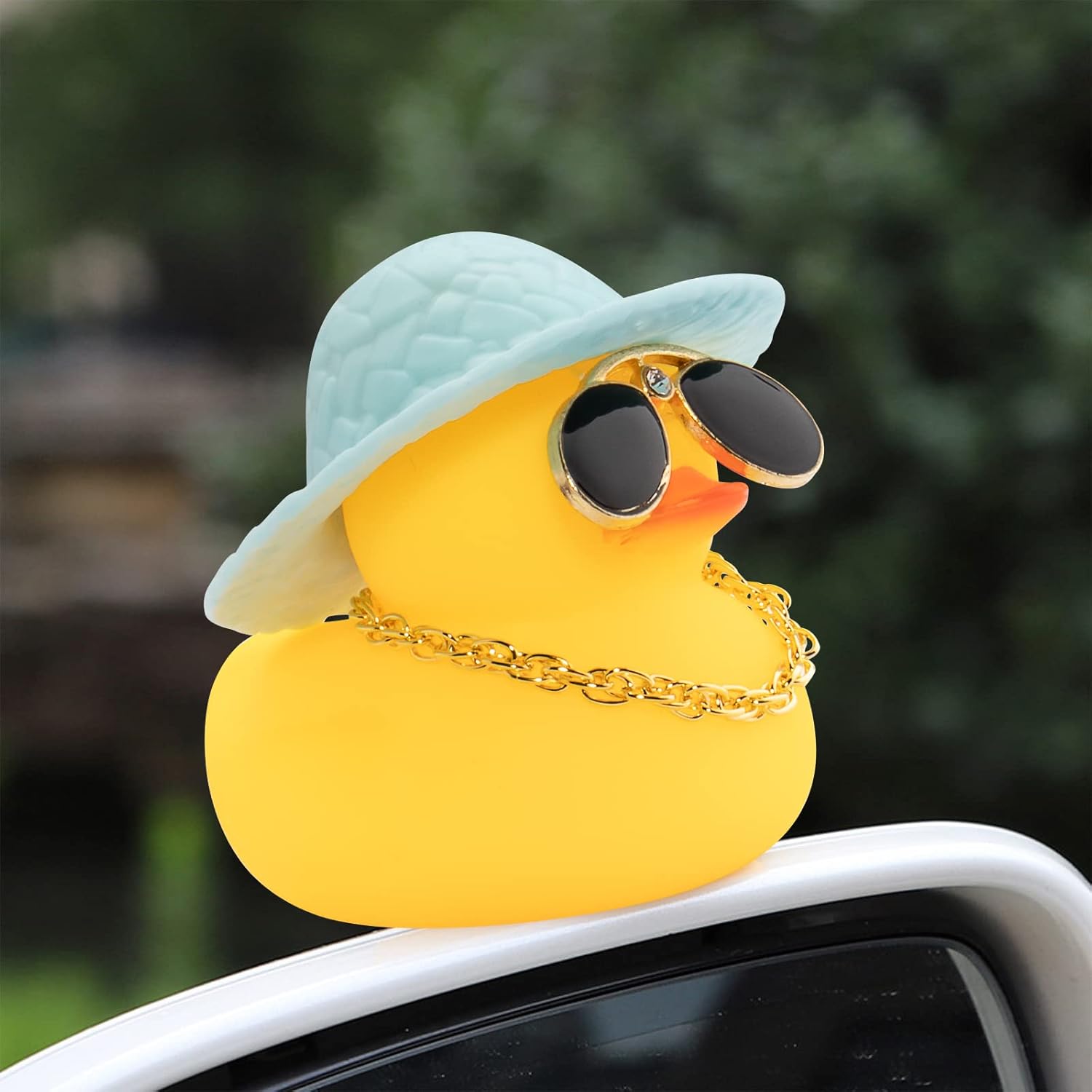 wonuu 2 adornos de pato para salpicadero de automóvil, adornos de goma para decoración de tablero de automóvil, accesorios de decoración con mini