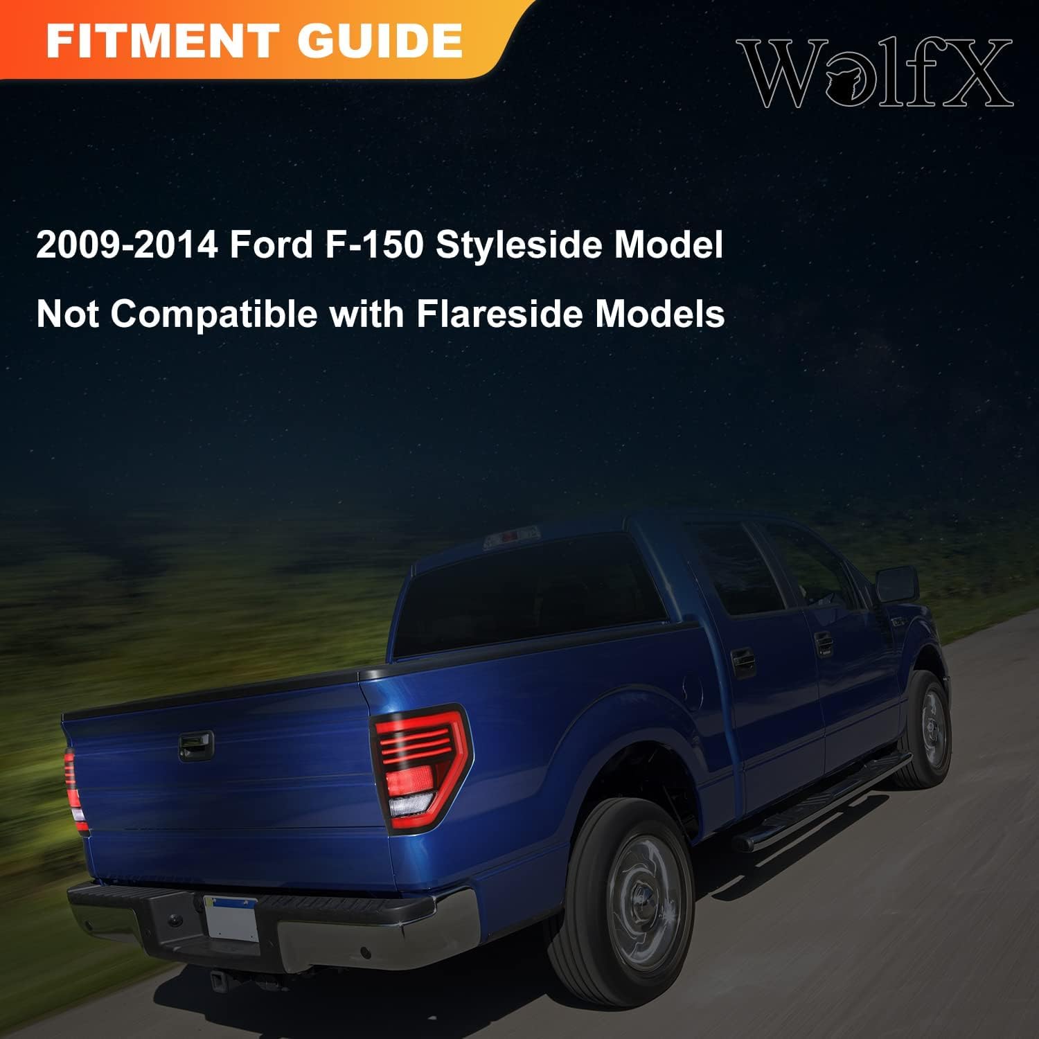 Luces traseras LED completas F150 para Ford F150 2009 2010 2011 2012 2013 2014 Ford F150 montaje de luces traseras de freno de camioneta luces