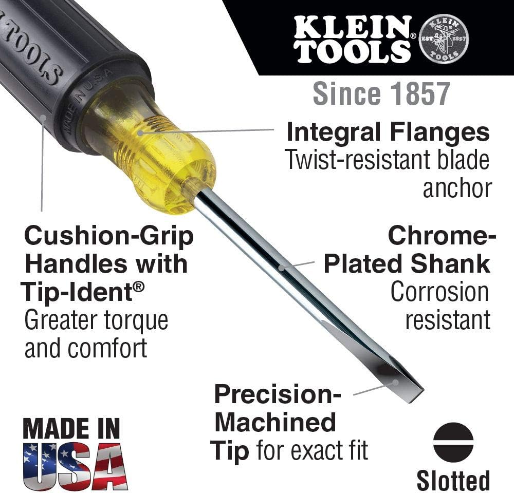 Klein Tools 85484 juego de desarmador con mango acolchado en miniatura, 4 unidades, 85484
