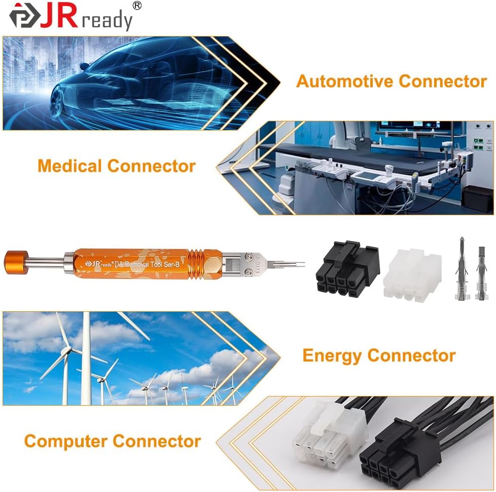 JRready Extractor de pasador de varilla eyectora DAP-D173, herramienta de extracción Mini-Fit Jr (equivalente a Molex 11-03-0044), herramienta de