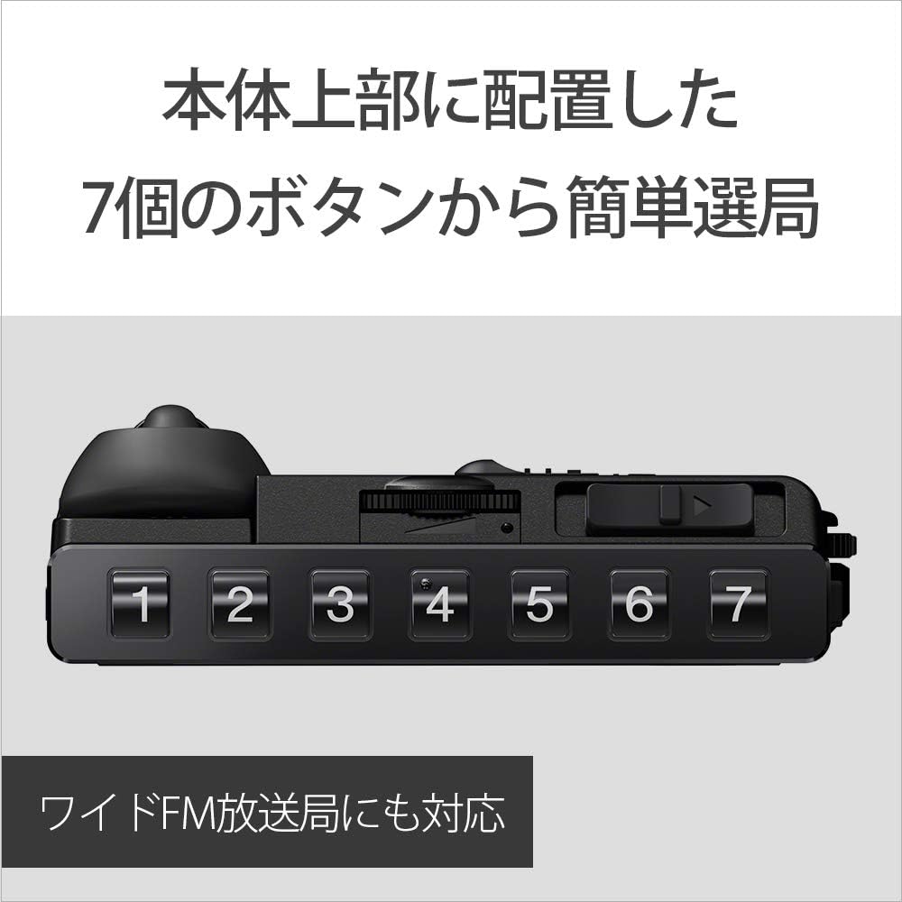 Sony Sony PLL sintetizador Radio FMAMWide FM compatiblex7247x8033 rollo aguja tamaño tarjeta de visita SRF-18 R356