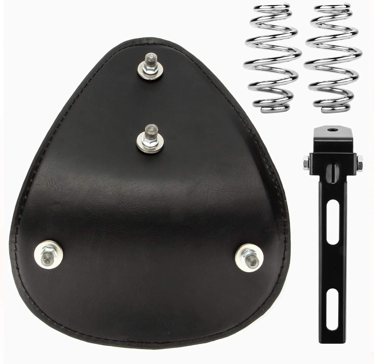 Kit de soporte de montaje de muelles de asiento de motocicleta de cuero compatible con Harley Honda, Yamaha, Kawasaki, Suzuki, Sportster, Bobber