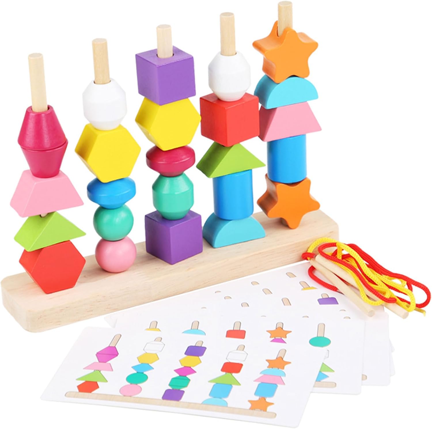 ZRCCOX Juguetes Montessori para niños de 2, 3, 4 años, juguetes para niños de 2 a 4 años, juguetes apilables para niños pequeños de 1 a 3 años,