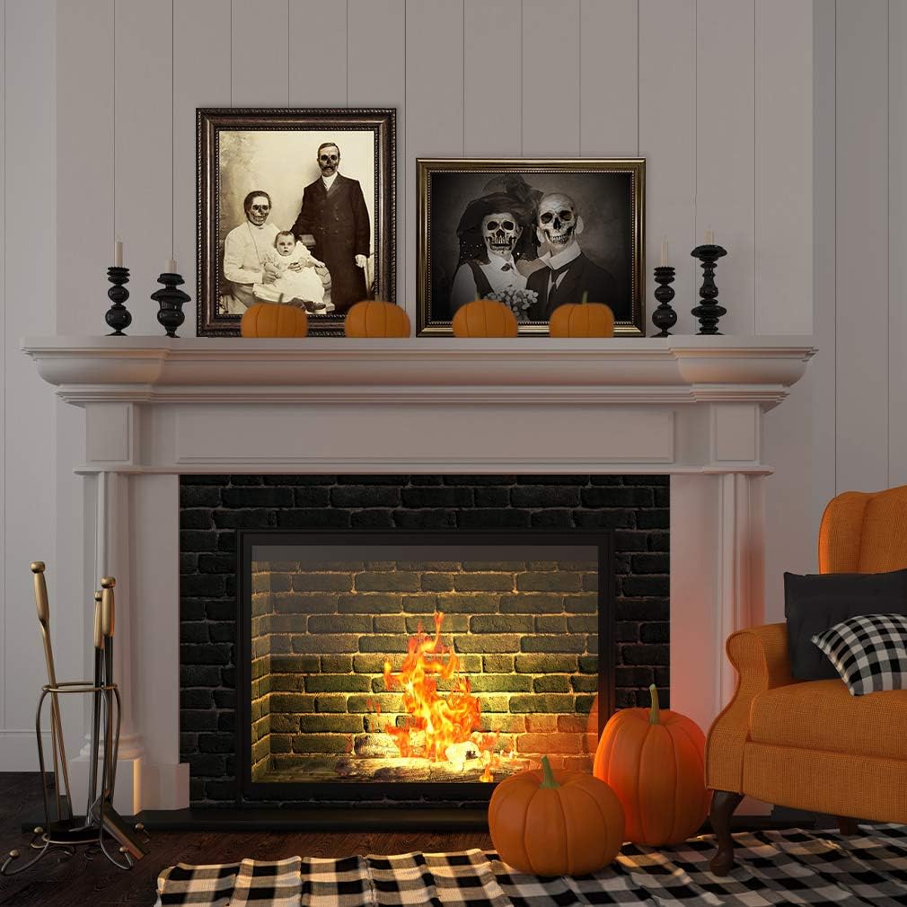 12 piezas de decoración de fiesta gótica de Halloween, durable, para Halloween, gótico, espeluznante, retratos, pósteres, imagen de terror con 120