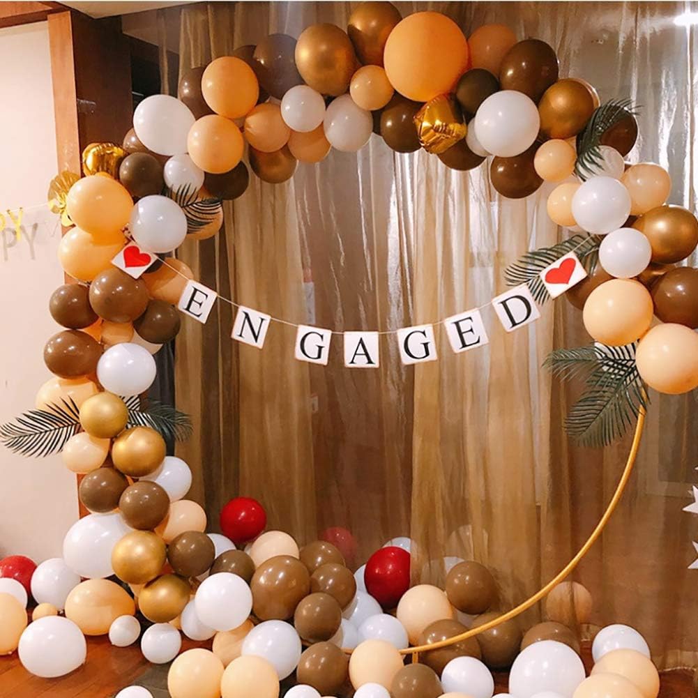 KALOR Globos de látex marrón, paquete de 100 globos de helio de 10 pulgadas a granel para fiestas de cumpleaños, bodas, despedidas de soltera,