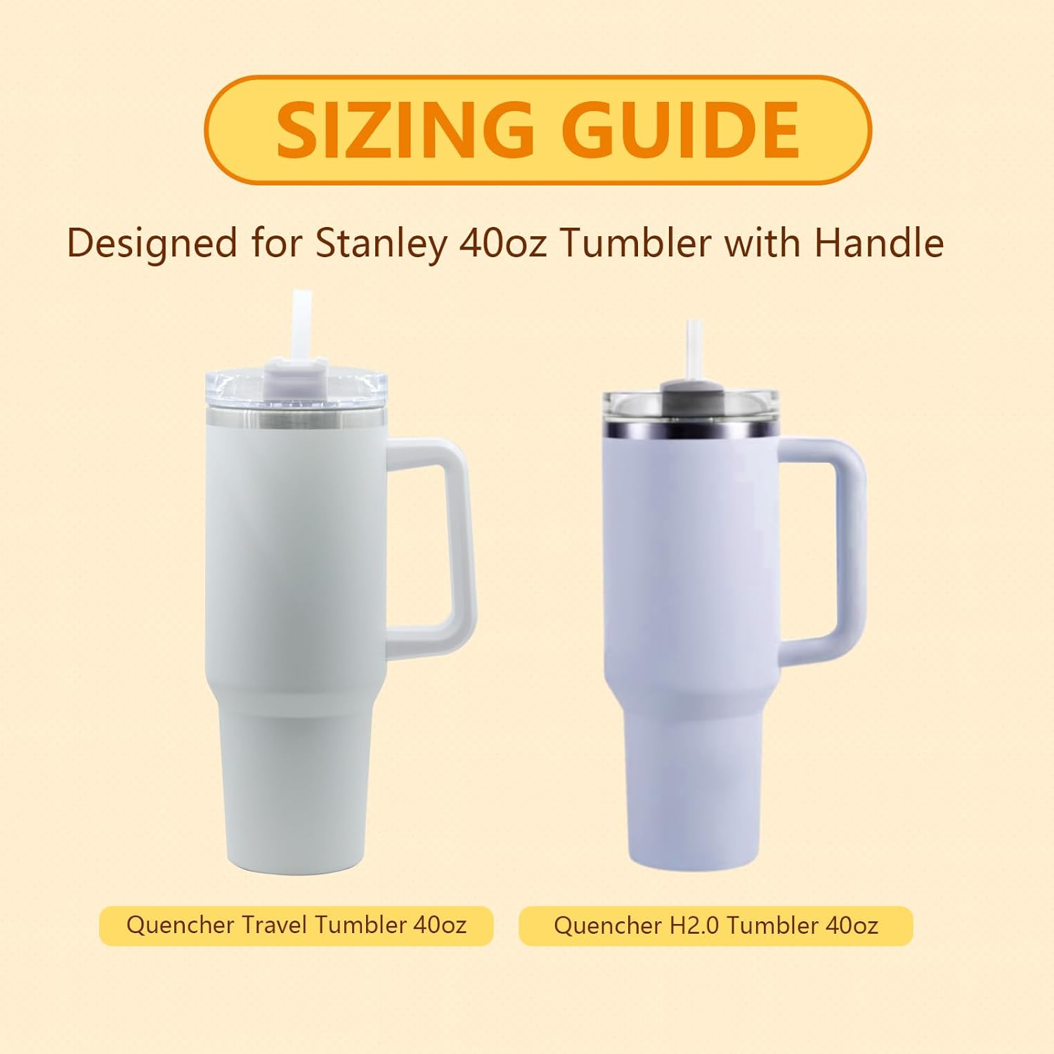 PUFAMET Cuenco de aperitivos para vaso Stanley de 40 onzas con asa, bandeja reutilizable para aperitivos Stanley Cup de 40 onzas, bandeja de