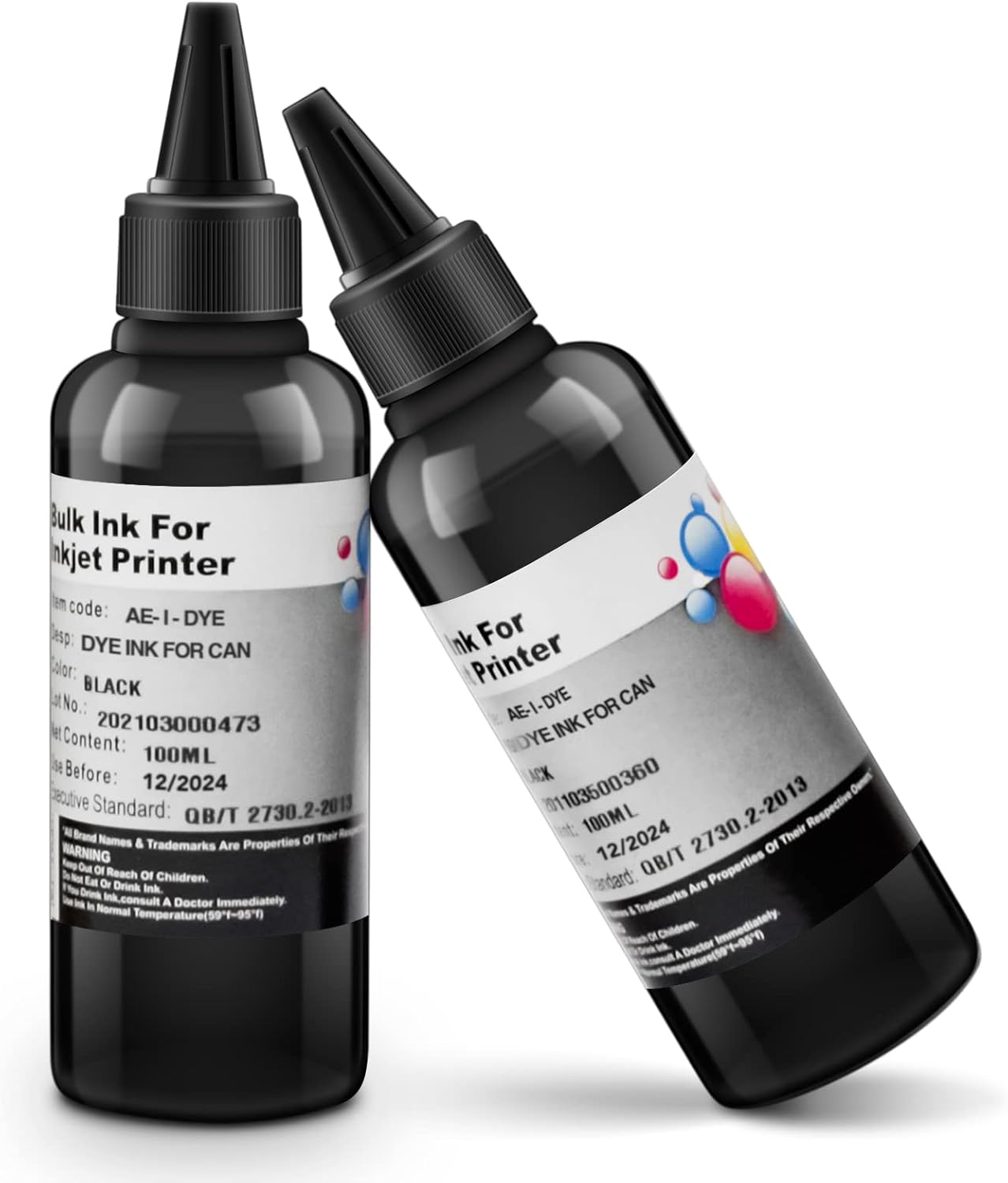 Kit de recarga de tinta 2x100ML negro para Canon 250 251 270 271 280 281 1200 2200 PG240 CL241 PG245 CL246 PG210 Cartucho de tinta recargable CIS