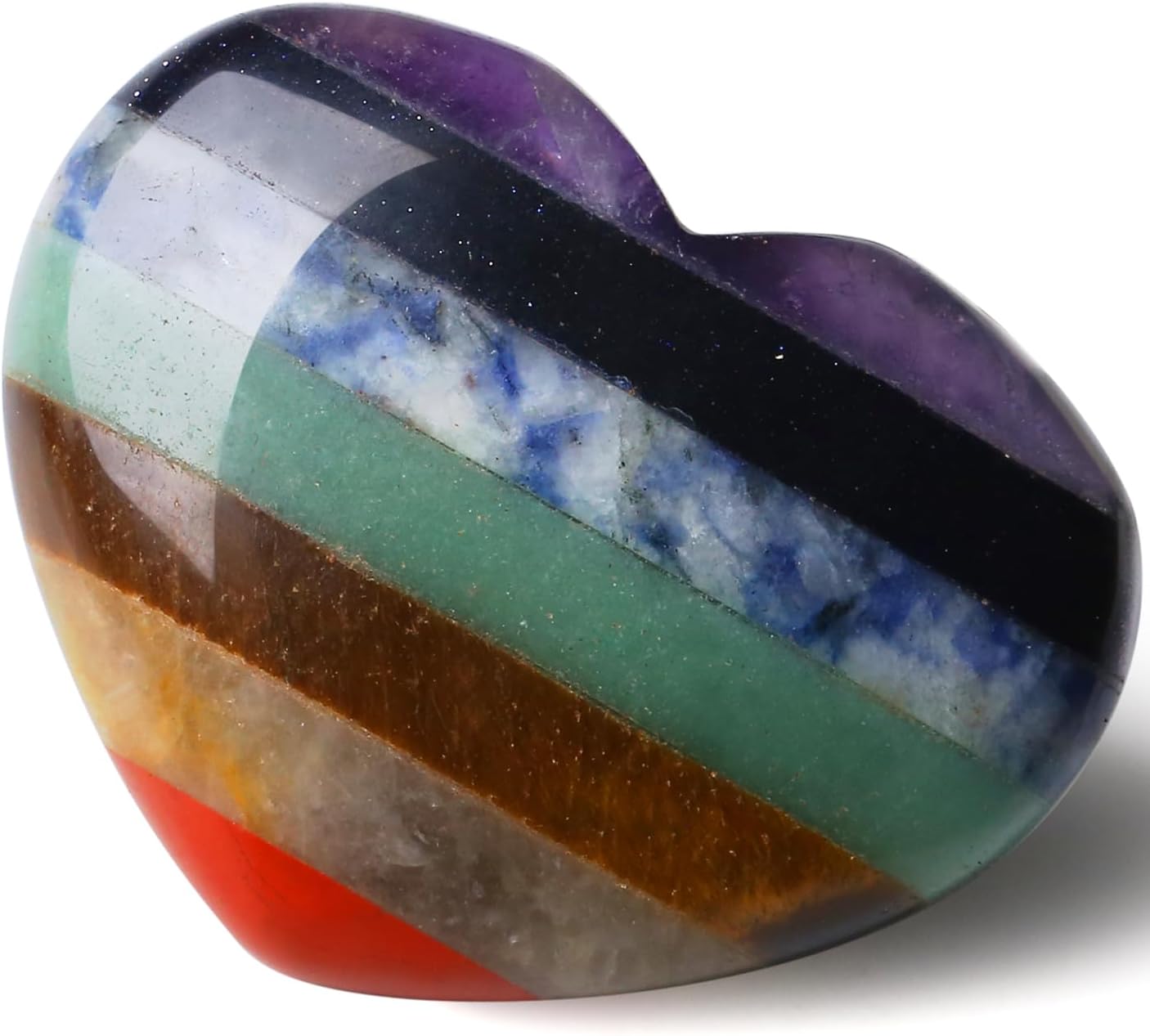 MAIBAOTA Corazón de cristal de 1.772 in, cristales curativos grandes, piedra de amor, piedra natural de reiki, regalos para mamá, día de la madre,