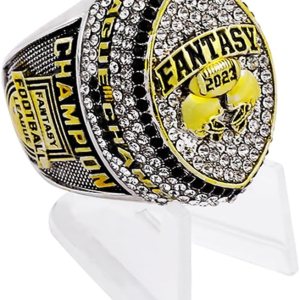 Anillo del campeonato de fútbol de fantasía 2023 Premio del trofeo campeón FFL Ganador deportivo Anillo del campeonato de fútbol de fantasía 2023 Premio del trofeo campeón FFL Ganador deportivo