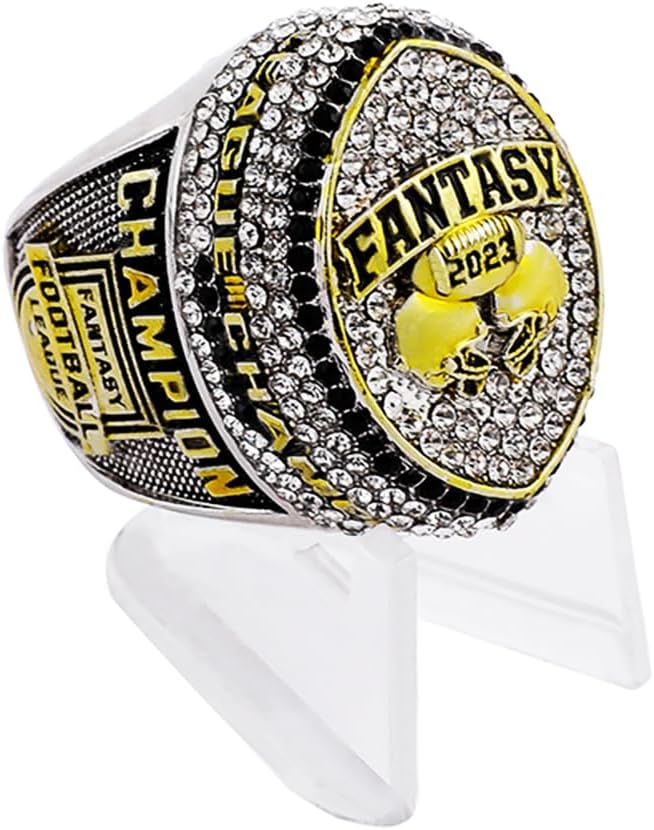 Anillo del campeonato de fútbol de fantasía 2023 Premio del trofeo campeón FFL Ganador deportivo