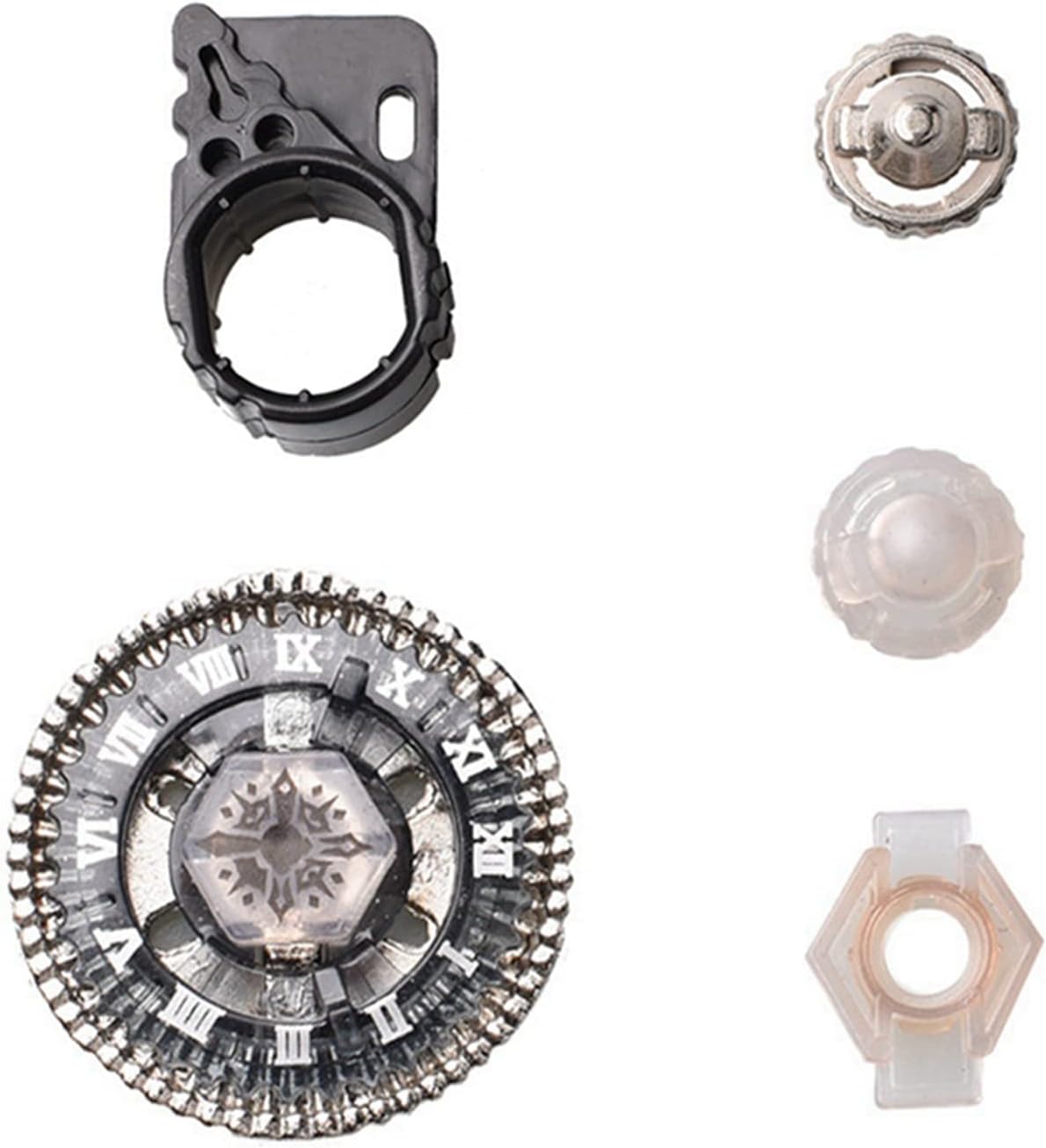 Dwin Juguetes de batalla  Metal Fusion Spinning Top Classic BB-104 Basalto Horogium 145WD con lanzador de destripador agarre cuerda BeyLauncher LR