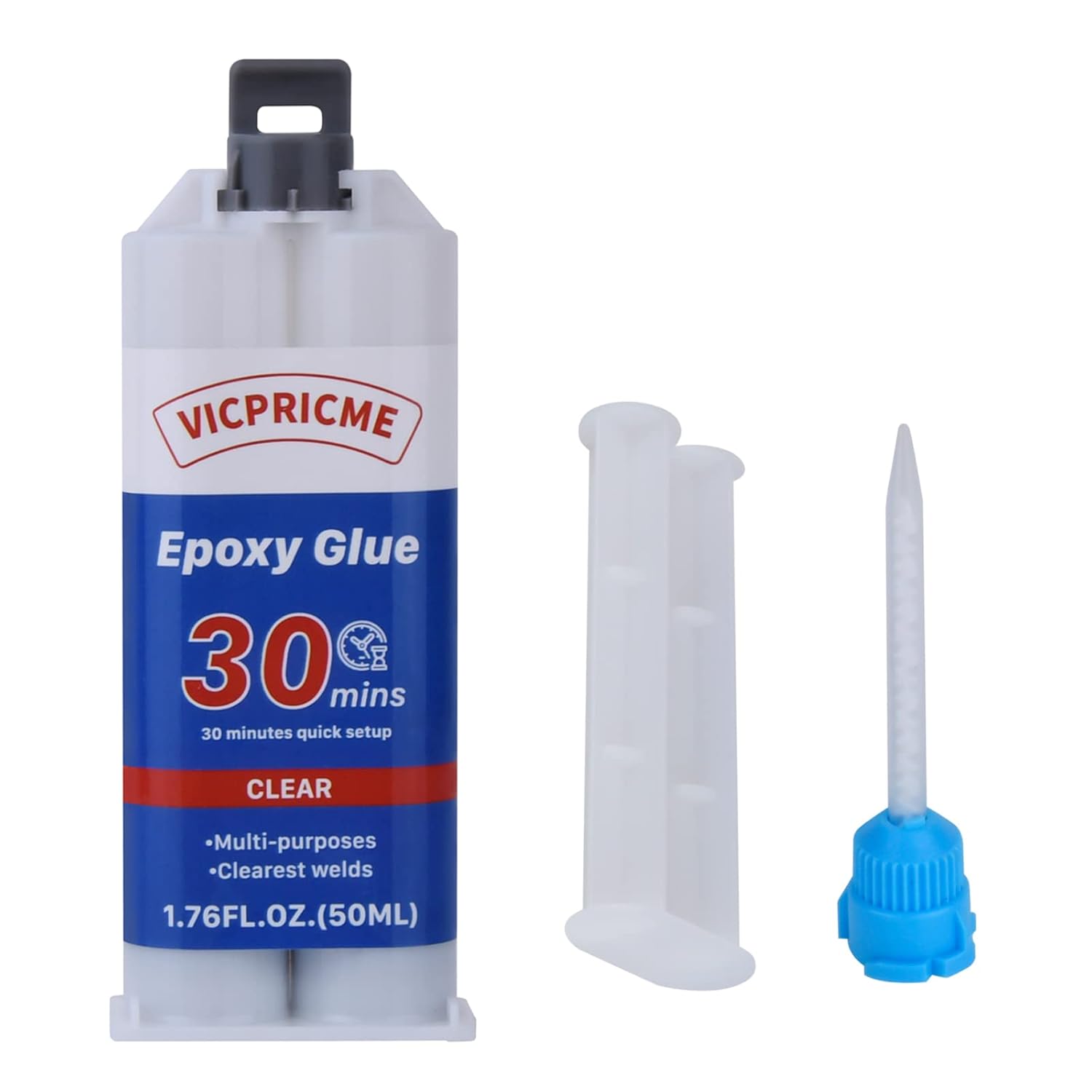 Kit de resina epoxi transparente ClearWeld 11 pegamento para metal, plásticos, madera, hormigón, cerámica, reparación de superficies de fibra de