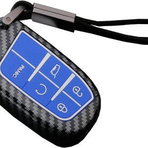 Funda para llavero para Jeep Grand Cherokee Renegade Chrysler 200 300 Dodge RAM Durango Charger Challenger Journey Dart Fiat 5 botones sin llave, Funda para llavero para Jeep Grand Cherokee Renegade Chrysler 200 300 Dodge RAM Durango Charger Challenger Journey Dart Fiat 5 botones sin llave,