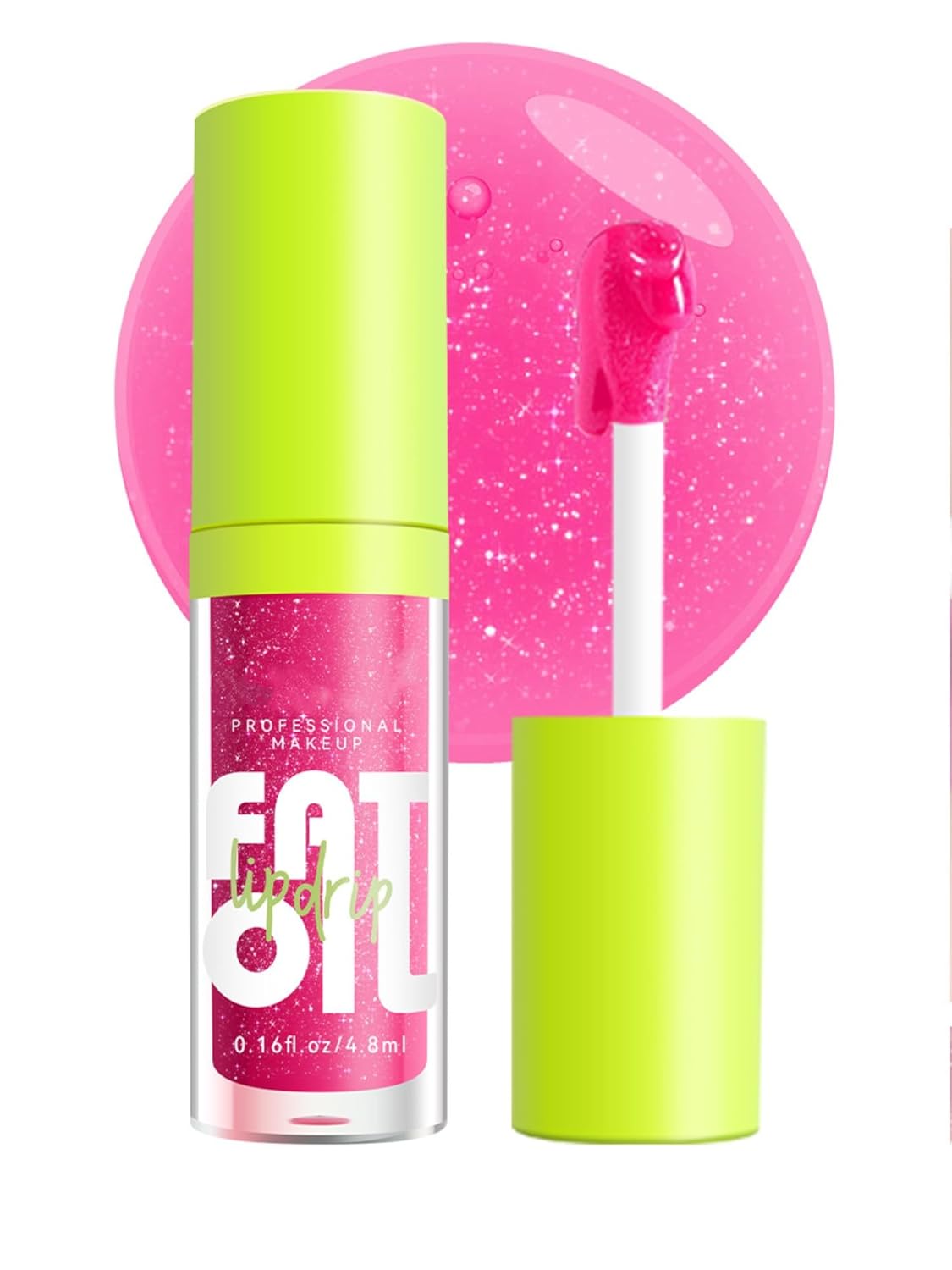 MAEPEOR Aceite de labios, color de labios brillante hidratante ultrahidratante, 16 tonos, cabeza de cepillo grande, antiadherente, de larga