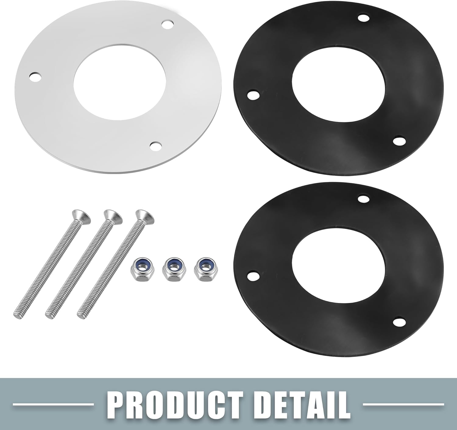 Tubo de escape a través del casco con tornillos y tuercas para tubo de tubo de acero inoxidable de 0.945 in 0.94 pulgadas