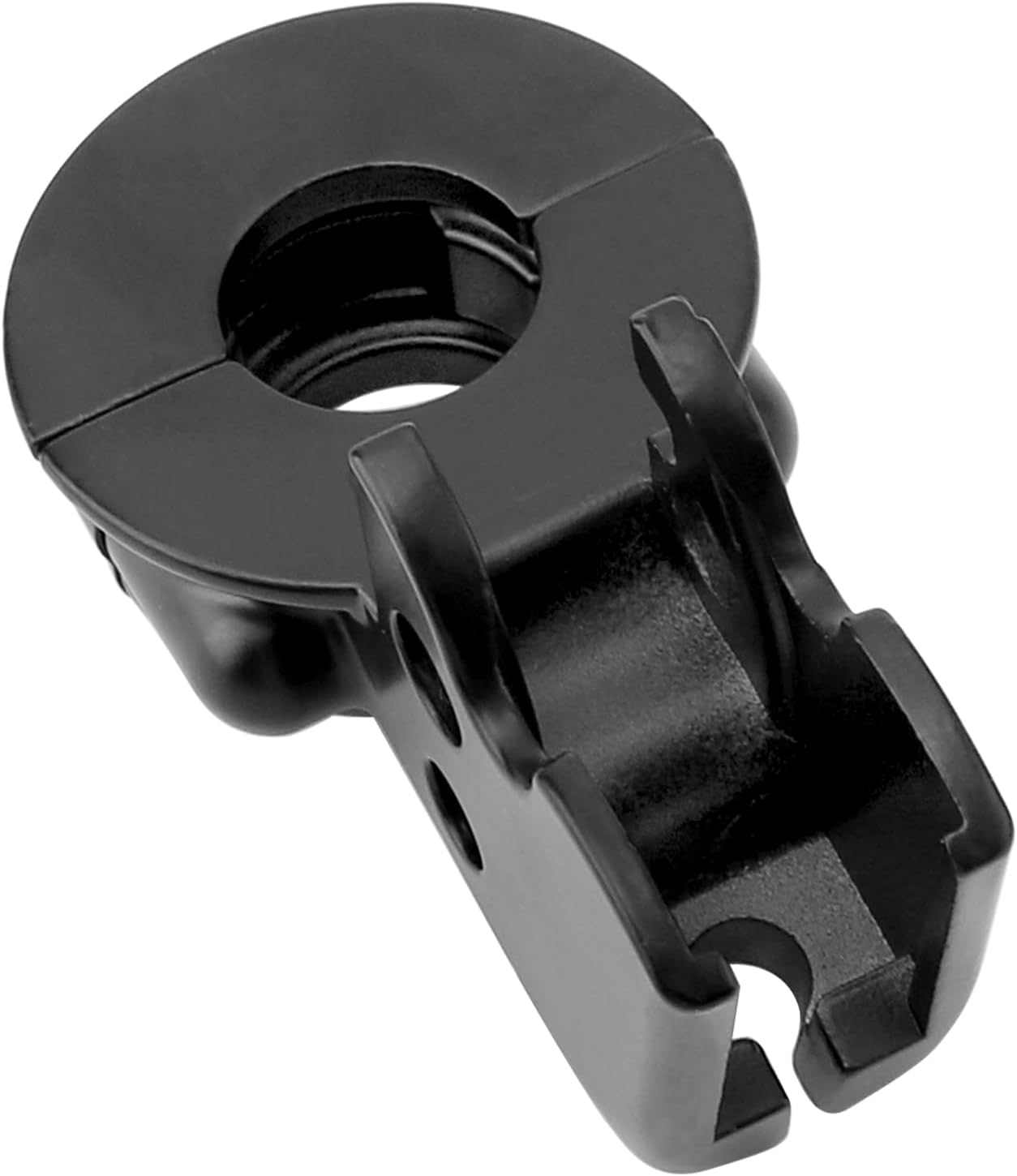 M MATI Palanca de embrague Perch Mount Soporte Negro para Harley Davidson Sportster 883 1200 Softail Dyna Electra Glide Road King Fat Boy Night