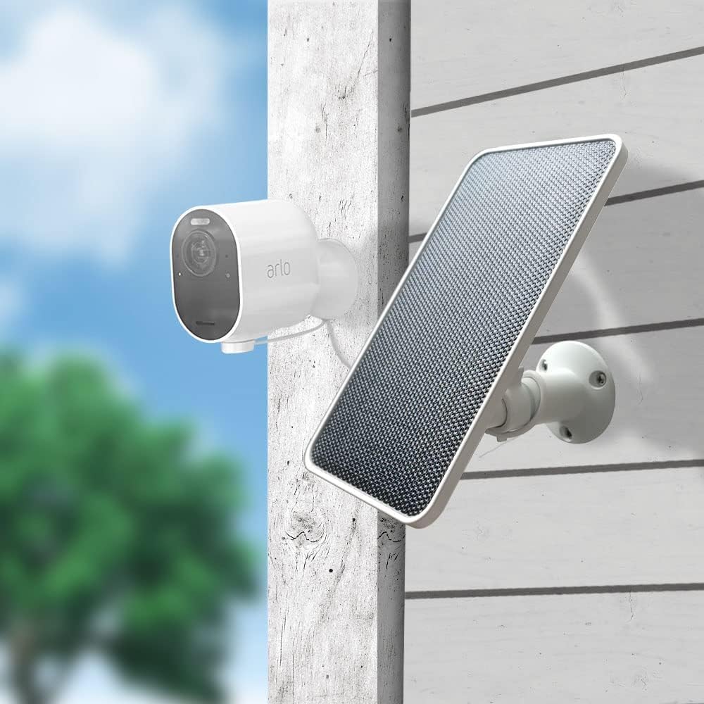 JJMASEE Cargador de panel solar para Arlo Pro 45S 2K, Ultra 2XL, Pro 34 XL, UltraGo de 2 a 13 pies resistente a la intemperie cable magnético y