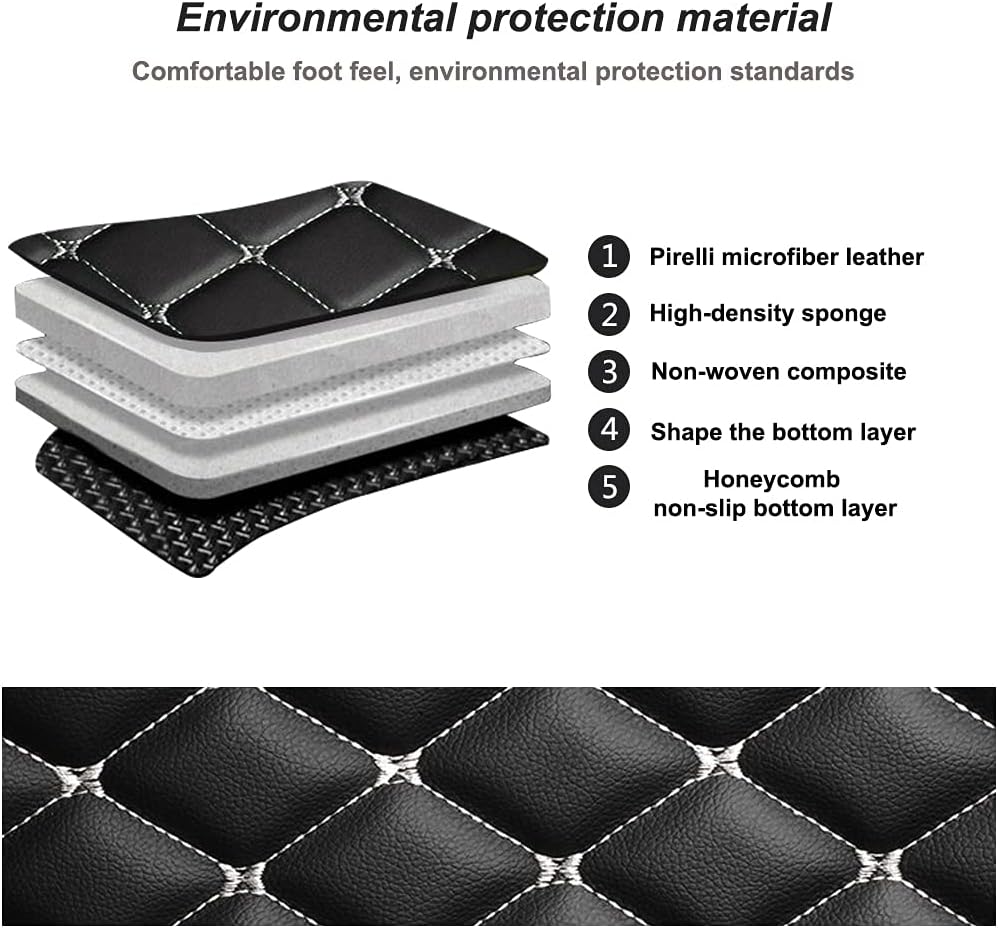 Alfombrillas de cuero para automóvil, ajuste personalizado, forro de carga para sedán, SUV, camión, asiento trasero, cubierta de automóvil para
