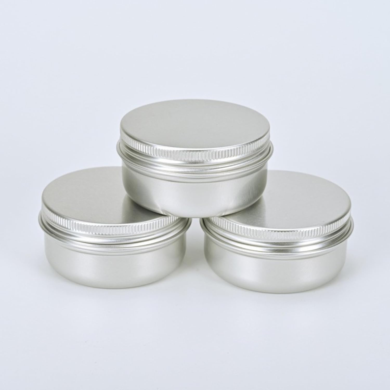 Paquete de 12 latas de metal de 0.17 onzas con tapas, latas de aluminio de 0.17 onzas líquidas, recipientes recargables de lata con tapas,