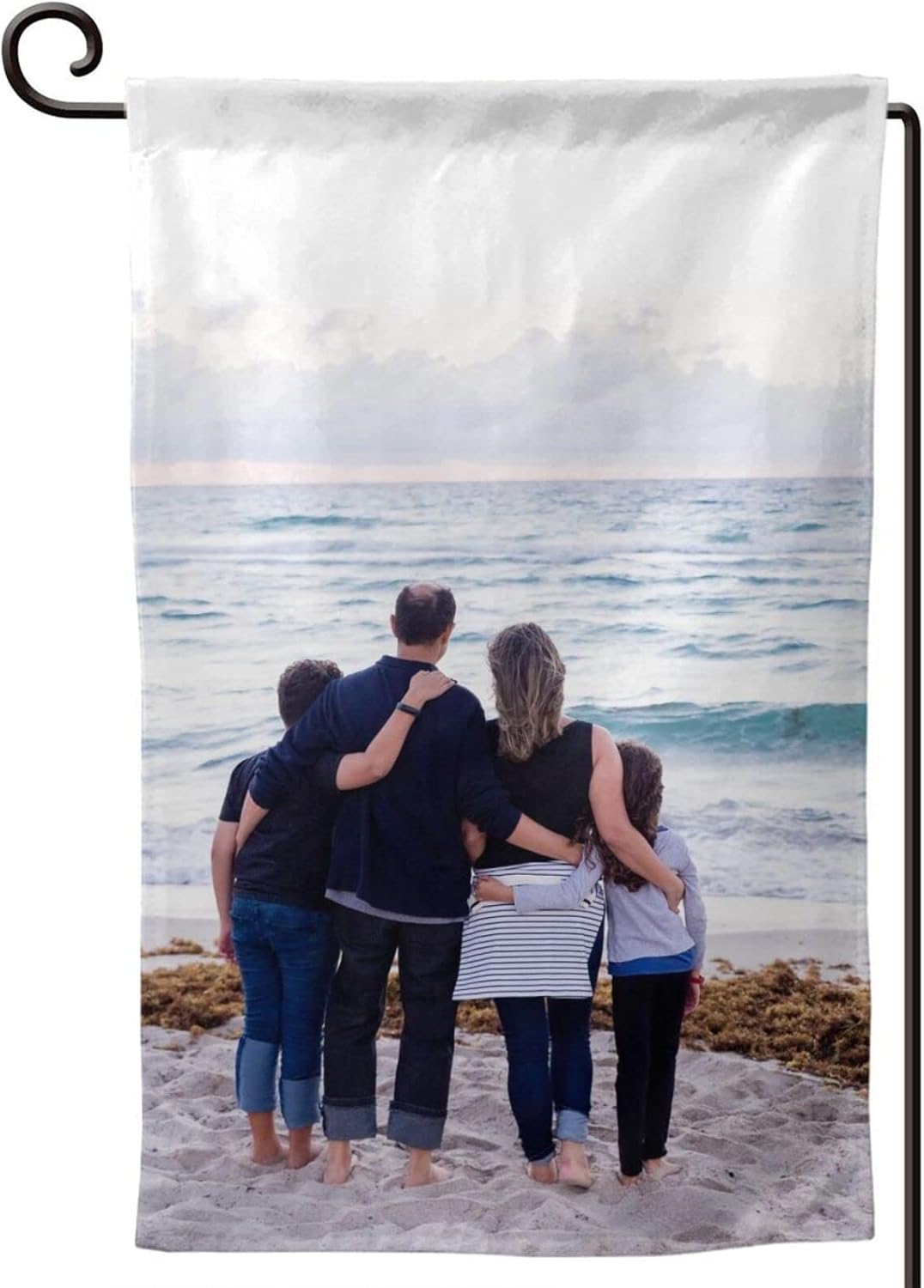 Bandera de jardín personalizada de doble cara para el jardín, diseño de tu propia foto, texto, logotipo, bandera de patio para decoración del hogar
