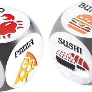 Regalos de noche de cita para novio, novia, día de San Valentín, Navidad, cumpleaños, parejas, decisión de comida, dados de 11 años de plata, Regalos de noche de cita para novio, novia, día de San Valentín, Navidad, cumpleaños, parejas, decisión de comida, dados de 11 años de plata,