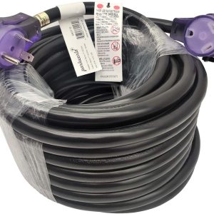 Parkworld Cable de extensión RV 30A NEMA TT-30 con asa, Camper 30amp TT-30P a TT-30R (50 pies) Parkworld Cable de extensión RV 30A NEMA TT-30 con asa, Camper 30amp TT-30P a TT-30R (50 pies)