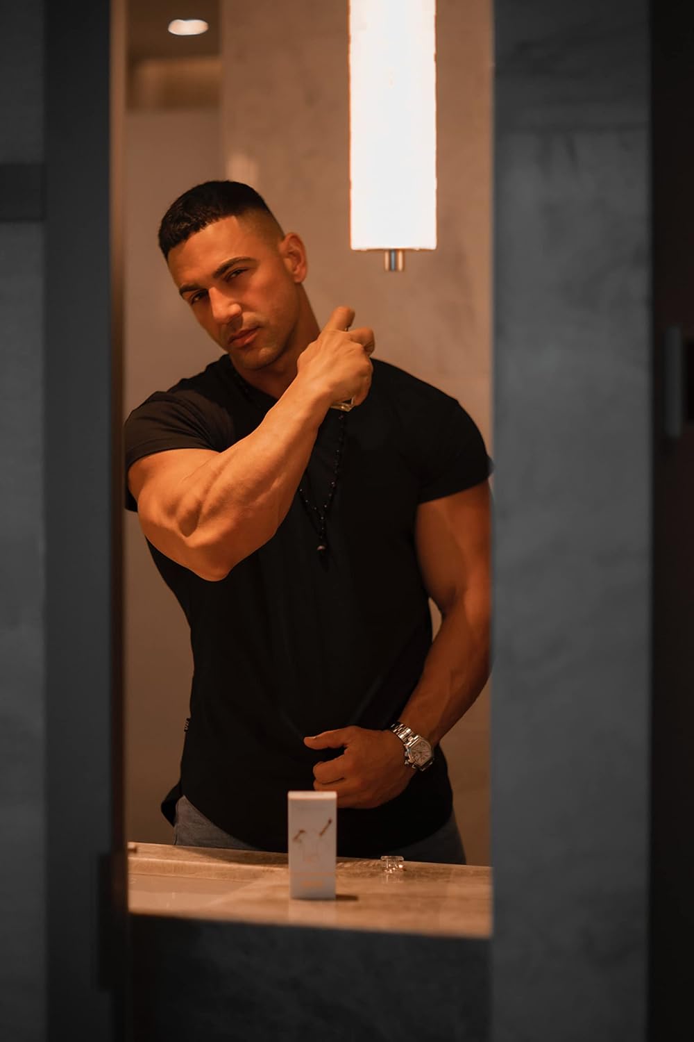 M003 Eau de Parfum para hombre, un aroma energizante y magnético, 2.5 onzas líquidas. Perfume vegano, sin parabenos ni ftalatos, nunca probado en