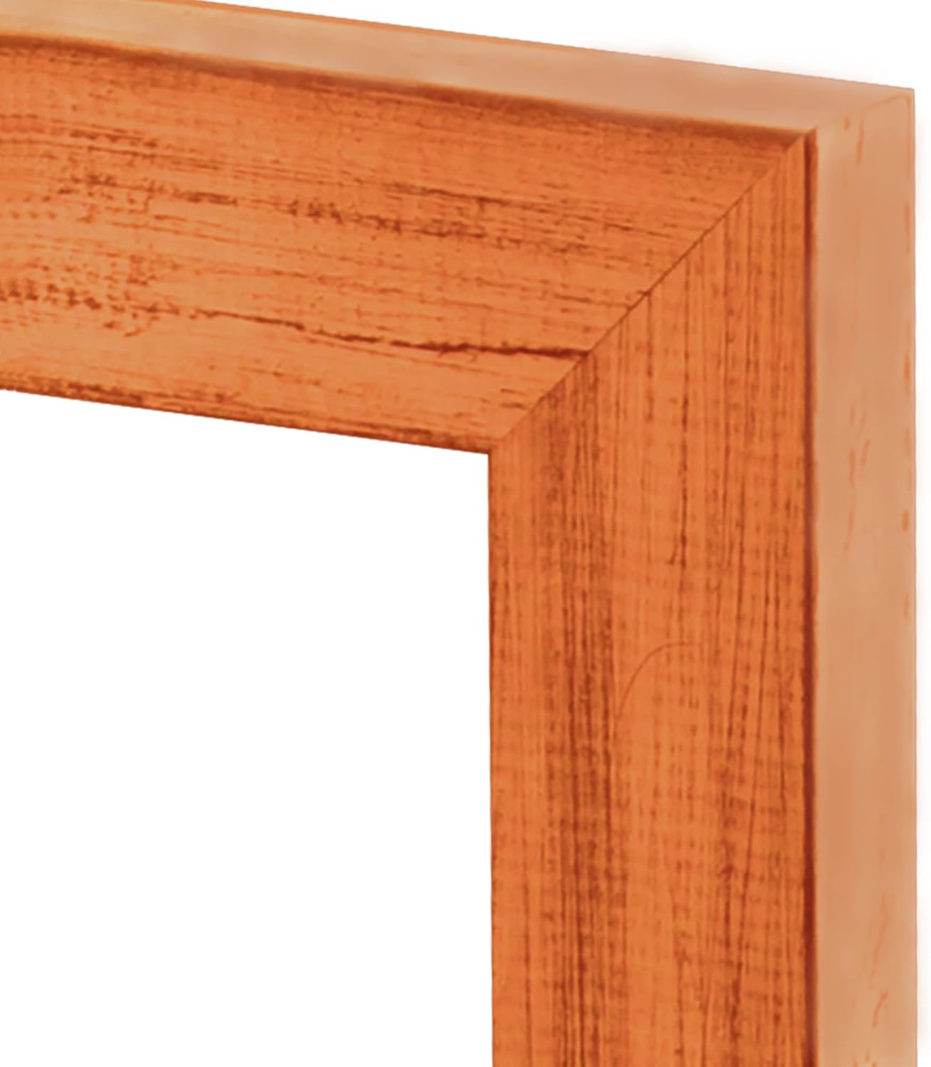 Jerry’s Artarama Millbrook Collection – Portarretratos de madera country chic naranja bourbon – 11 x 14 – Moldeado estrecho de madera maciza de 1.5