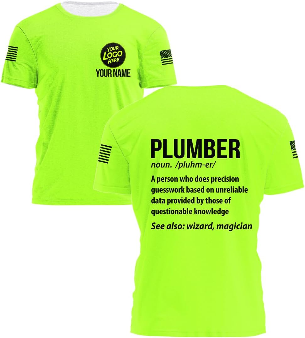 Definición de trabajo Camisassudaderas con capucha de alta visibilidad – Camisetas de seguridad reflectantes con nombre personalizado Hi Vis Funny