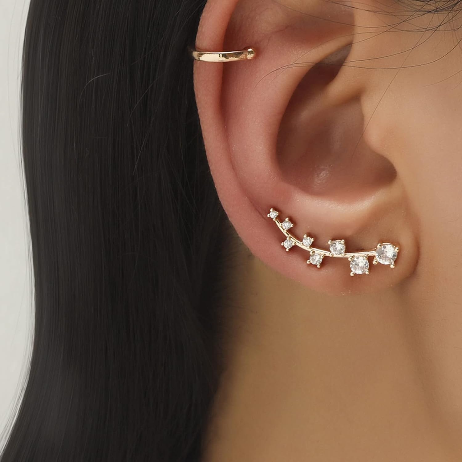 Small Ear Hoops Shining Earrings Earrings Pierced Star Earrings Earrings Diamond Earrings Earnings for Women