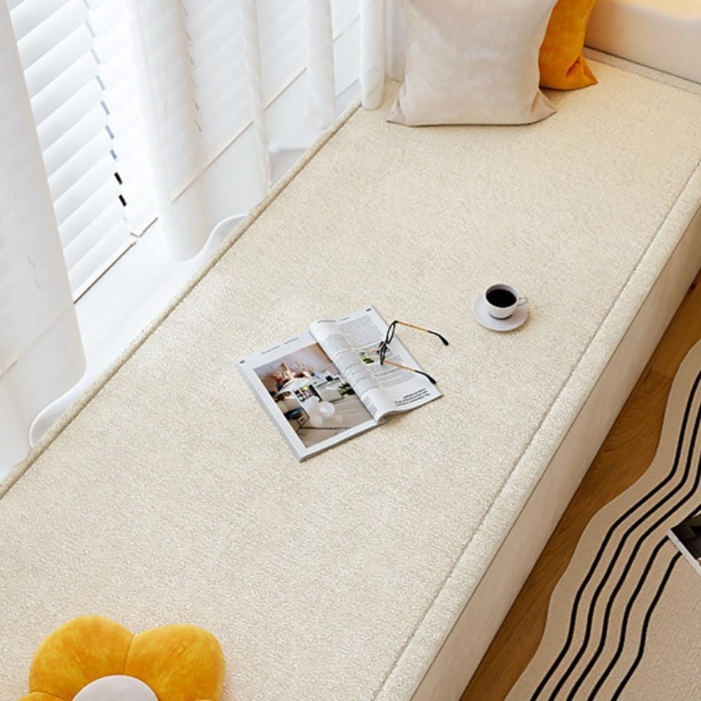 Cojín de asiento para alféizar de ventana de tamaño personalizado, para muebles de interior, cojín de bahía para banco, ventana, asiento, sofá,