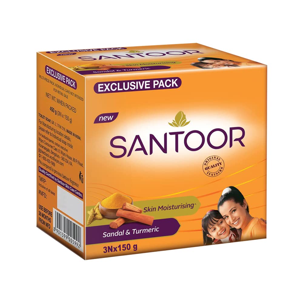 Sandalia y Jabón de Cúrcuma – 3x150gm