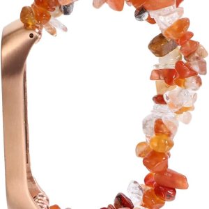 NICERIO Compatible con bandas de reloj Xiaomi Mi 34 bandas de reloj de ágata correa de reloj con caja de reemplazo de reloj pulsera para mujeres NICERIO Compatible con bandas de reloj Xiaomi Mi 34 bandas de reloj de ágata correa de reloj con caja de reemplazo de reloj pulsera para mujeres