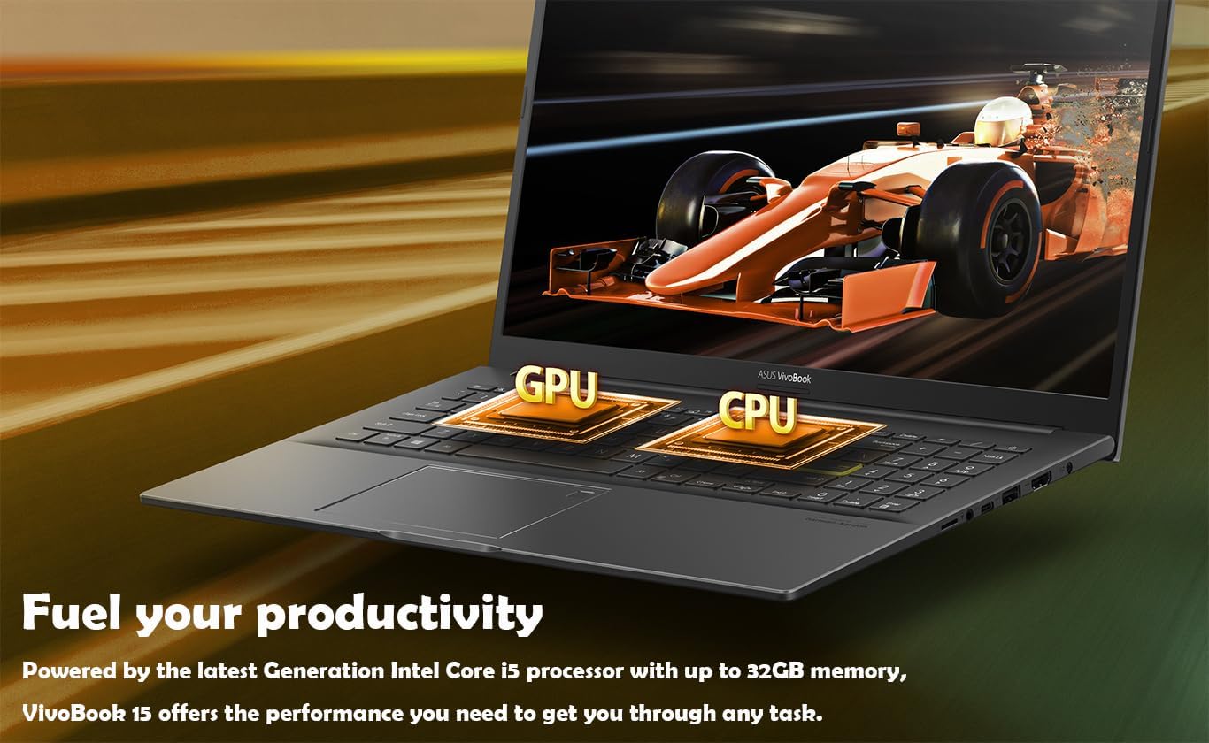 ASUS Vivobook – Laptop empresarial FHD de 15.6 pulgadas, Intel Core i5-1135G7, 20 GB de RAM, SSD de 1 TB, Windows 11 Pro, Office 365, teclado de