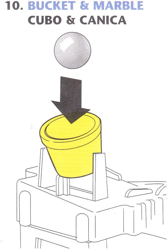Mousetrap Game Replacement Part 10 – pequeño cubo amarillo