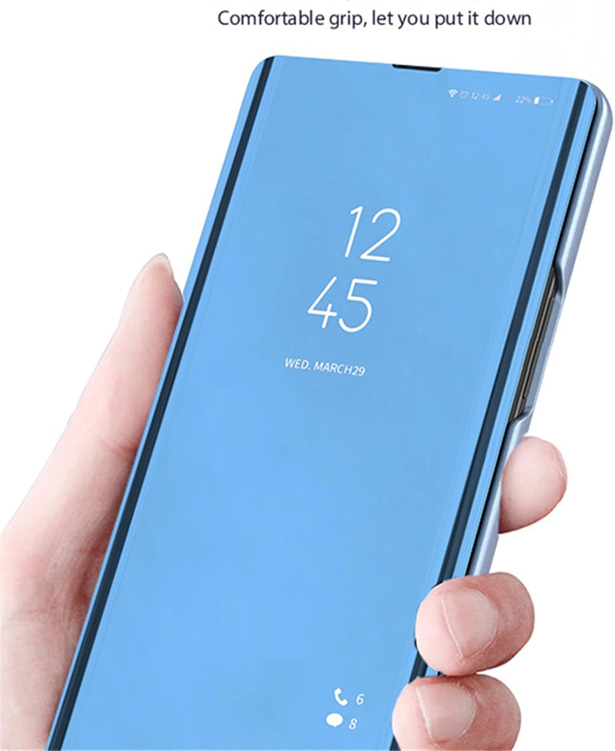 Funda con espejo para Samsung Galaxy S22 Ultra 5G (no S22) para mujer, maquillaje al aire libre, bonita funda delgada para teléfono, protección