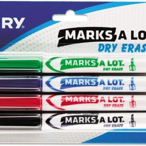 Marks-A-Lot Products – Marks-A-Lot – Marcadores de pizarra blanca estilo bolÃgrafo, punta bala, surtido, 4set – Se vende como 1 juego – Punta fina Marks-A-Lot Products – Marks-A-Lot – Marcadores de pizarra blanca estilo bolÃgrafo, punta bala, surtido, 4set – Se vende como 1 juego – Punta fina
