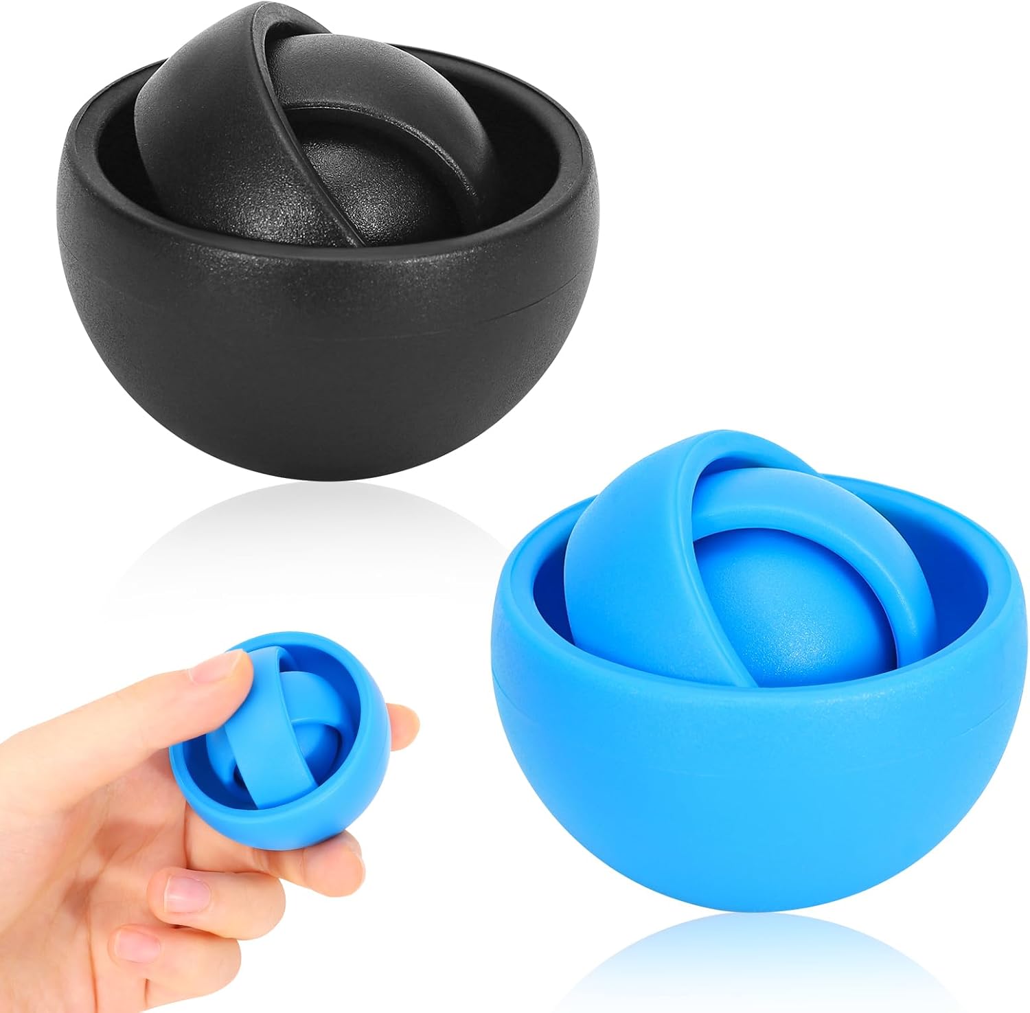 Paquete de 2 juguetes para ansiedad, rellenos de calcetines de Navidad para niños y adultos, juguetes de giroscopio, juguetes para personas con