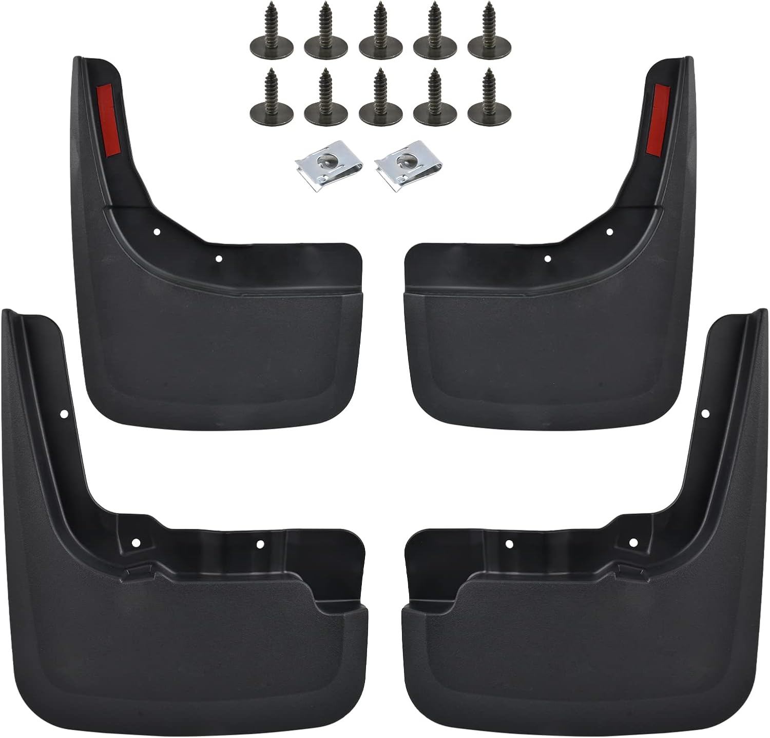 SPEEDWOW Protectores contra salpicaduras para Silverado 1500 2019-2022, 4 piezas delanteras y traseras