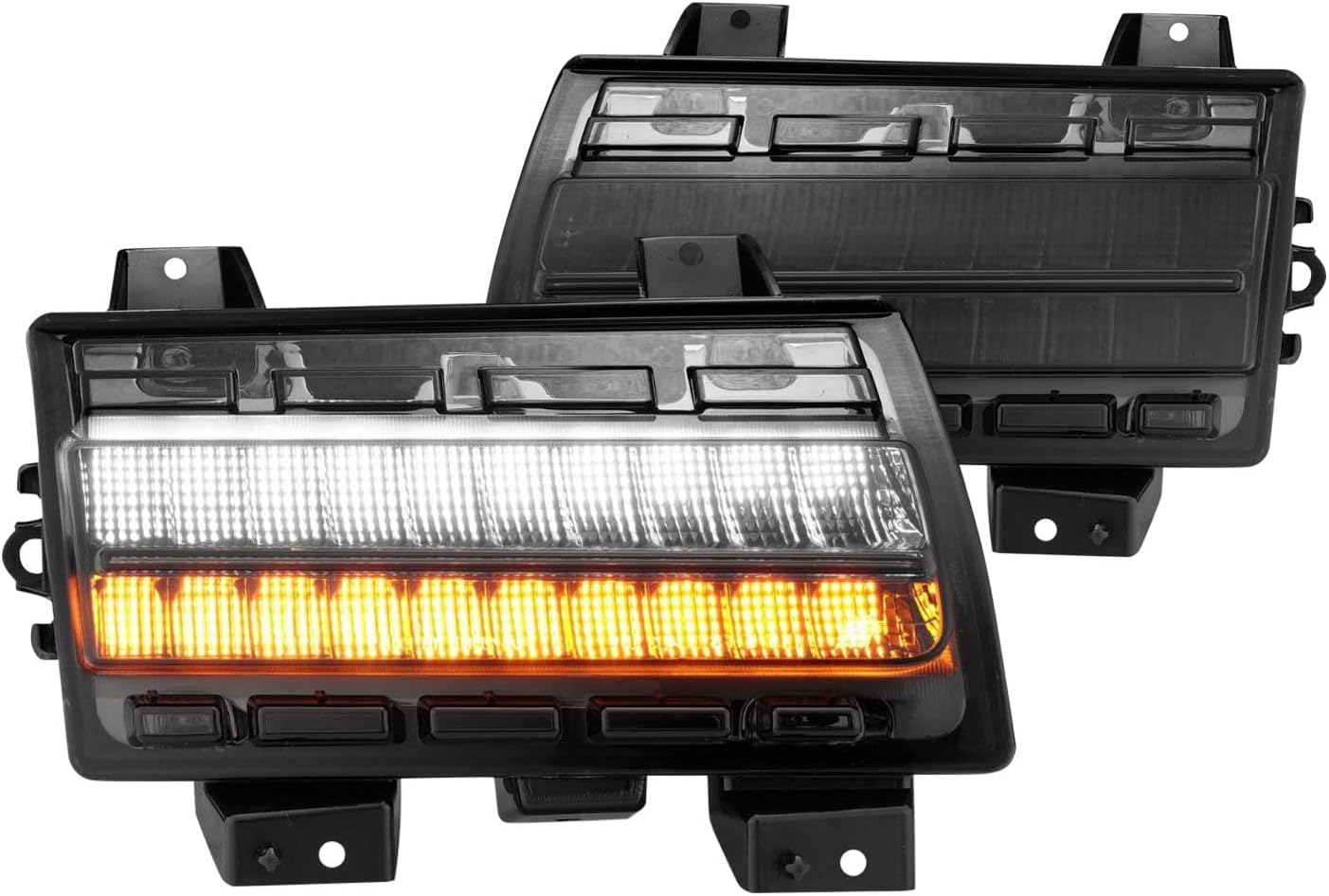ANZO (511088) Wrangler 18-21Gladiator 20+ luces LED de marcador lateral humo con señal secuencial