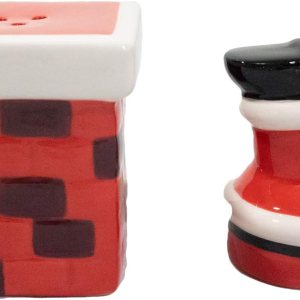 Christmas Special Edition! Juego de salero y pimentero de cerámica (chimenea y patas de Papá Noel) Christmas Special Edition! Juego de salero y pimentero de cerámica (chimenea y patas de Papá Noel)