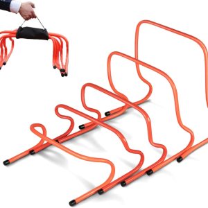 Lippbest Huellas de entrenamiento de velocidad, paquete de 6 obstáculos de entrenamiento de agilidad, equipo de práctica deportiva para atletas, Lippbest Huellas de entrenamiento de velocidad, paquete de 6 obstáculos de entrenamiento de agilidad, equipo de práctica deportiva para atletas,